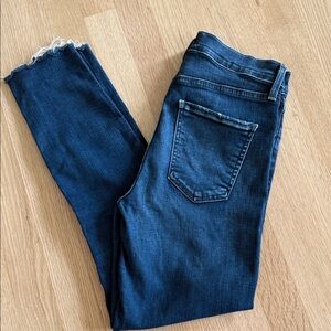 Agolde Dark Blue Ankle Jeans